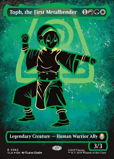 Toph, the First Metalbender, Magic card TLA 362 — Avatar: The Last Airbender set