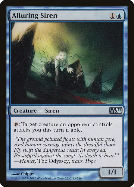 Alluring Siren, Magic card M11 43 — Magic 2011 set