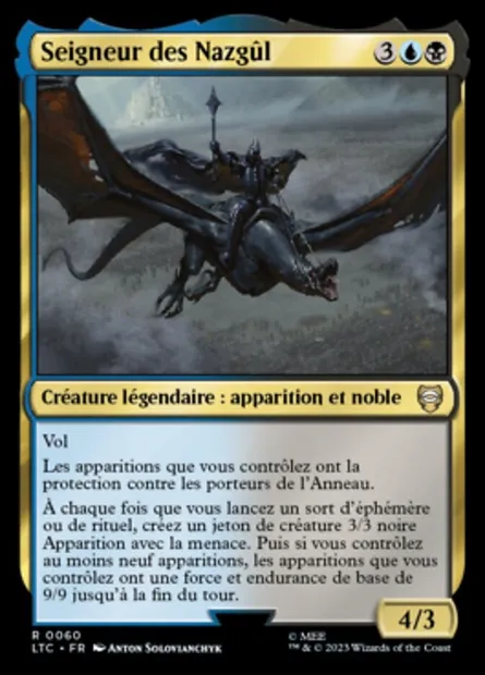 Seigneur des Nazgûl, carte Magic LTC 60 — extension Tales of Middle-earth Commander