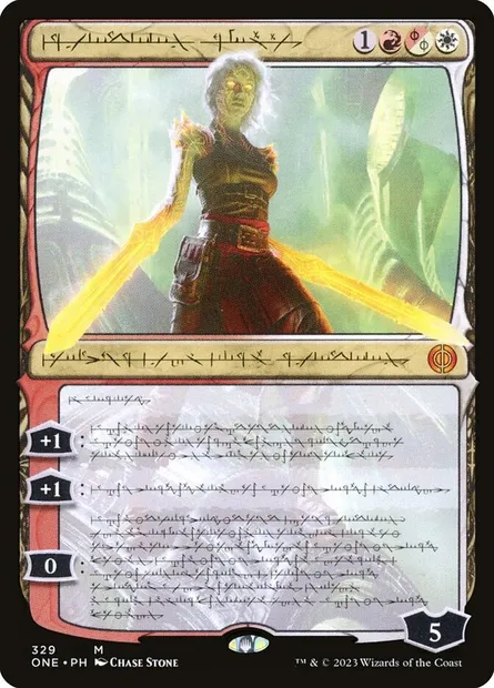 Nahiri, the Unforgiving, Magic card ONE 329 — Phyrexia: All Will Be One set