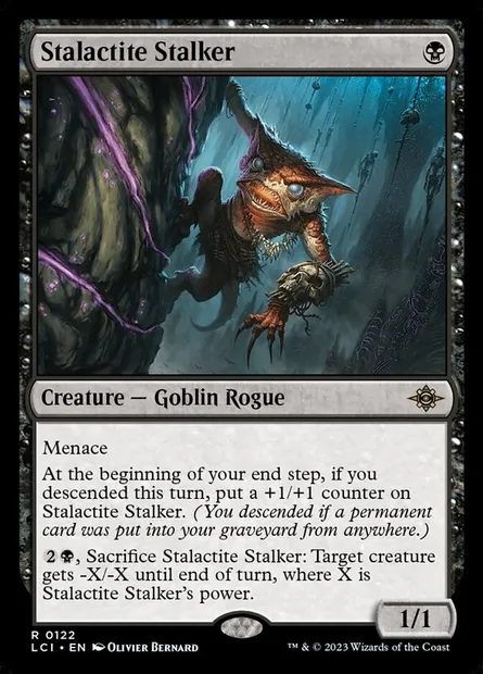 Stalactite Stalker, Magic card LCI 122 — The Lost Caverns of Ixalan set