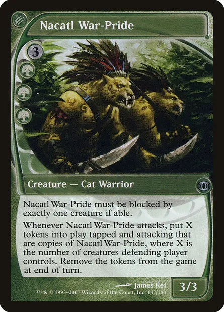 Nacatl War-Pride, Magic card FUT 147 — Future Sight set