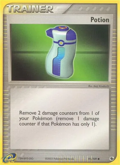 Potion, Pokémon card RS 91 — Ruby & Sapphire set