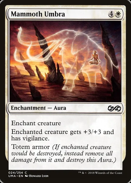 Mammoth Umbra, Magic card UMA 24 — Ultimate Masters set
