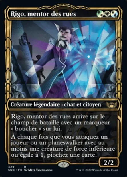 Rigo, mentor des rues, carte Magic SNC 329 — extension Les rues de la Nouvelle-Capenna