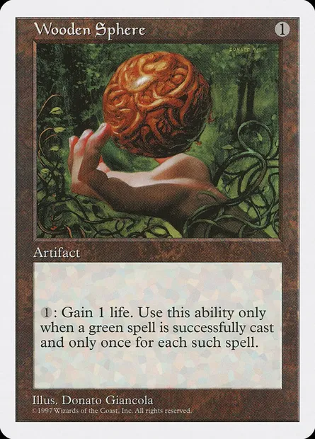 Wooden Sphere, Magic card 5ED 409 — Fifth Edition set