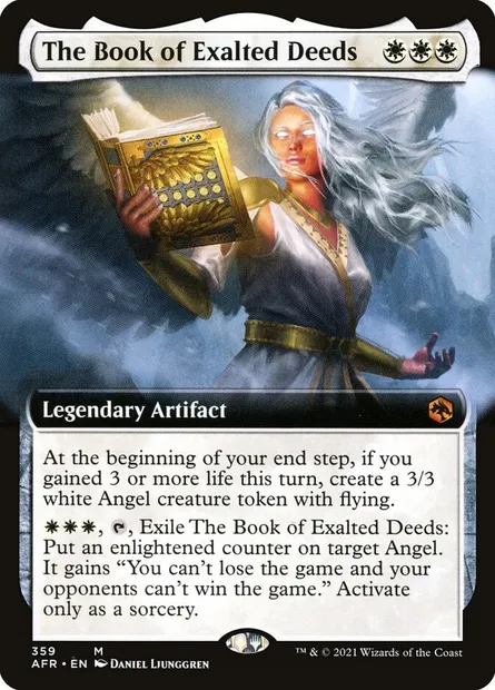 The Book of Exalted Deeds, Magic card AFR 359 — Adventures in the Forgotten Realms set