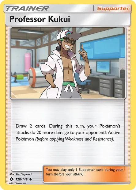 Professor Kukui, Pokémon card SUM 128 — Sun & Moon set