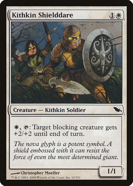 Kithkin Shielddare, Magic card SHM 10 — Shadowmoor set