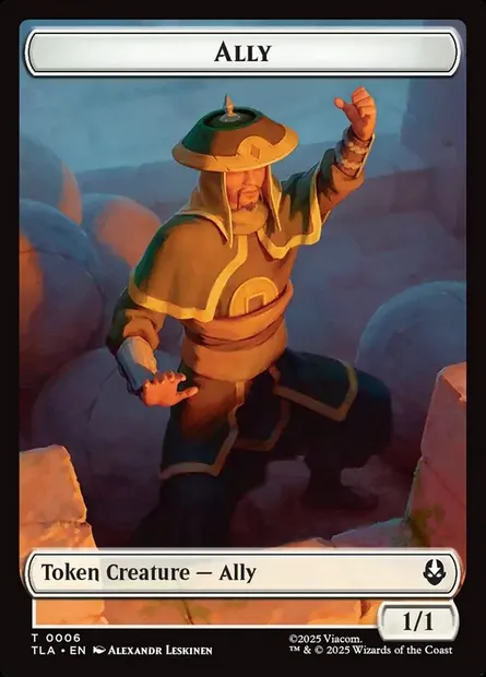 Ally, Magic card TTLA 6 — Avatar: The Last Airbender Tokens set