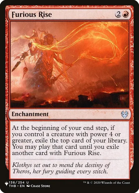 Furious Rise, Magic card PLST THB-136 — The List set