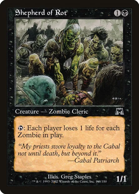 Berger de la putridité, carte Magic ONS 168 — extension Carnage