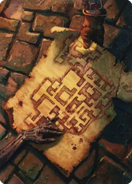 Dungeon Map // Dungeon Map, Magic card AAFR 57 — Adventures in the Forgotten Realms Art Series set