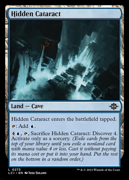 Hidden Cataract, Magic card LCI 273 — The Lost Caverns of Ixalan set