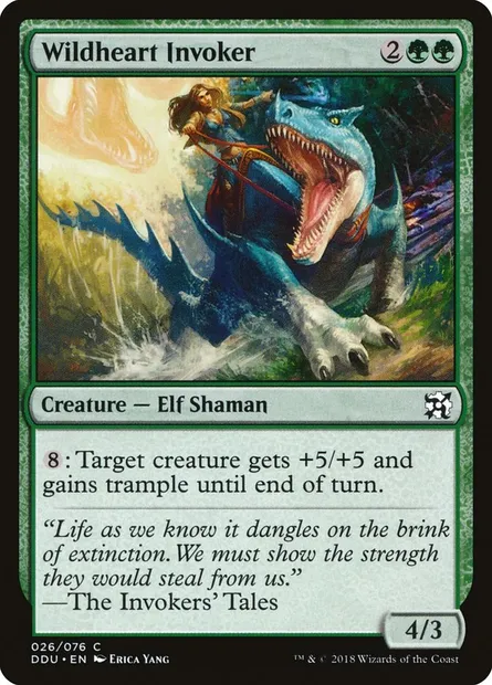 Wildheart Invoker, Magic card DDU 26 — Duel Decks: Elves vs. Inventors set