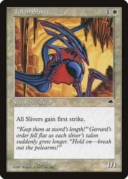 Talon Sliver, Magic card TMP 50 — Tempest set