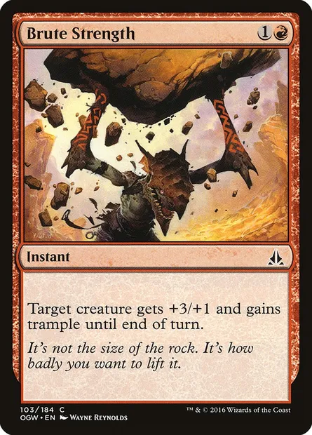 Brute Strength, Magic card OGW 103 — Oath of the Gatewatch set