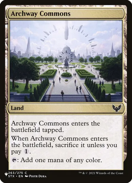 Archway Commons, Magic card PLST STX-263 — The List set