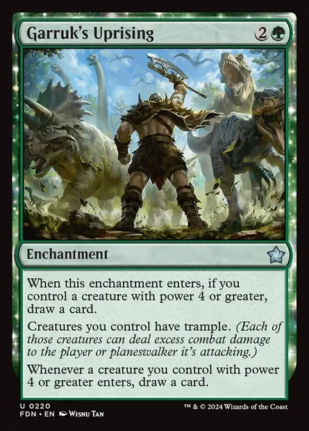 Garruk's Uprising, Magic card FDN 220 — Foundations set