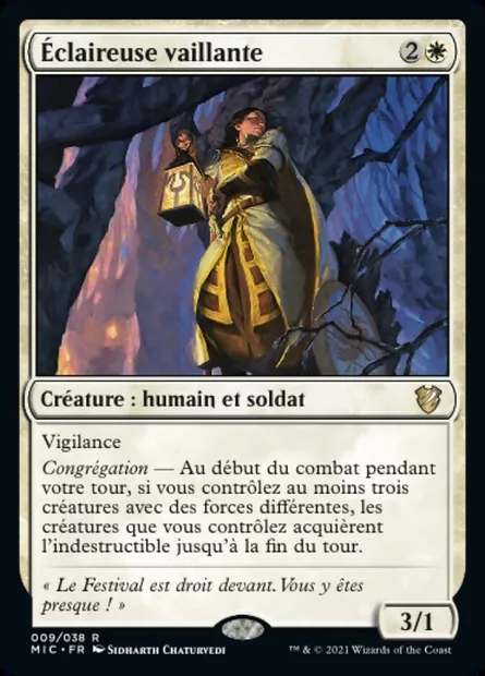 Éclaireuse vaillante, carte Magic MIC 9 — extension Midnight Hunt Commander