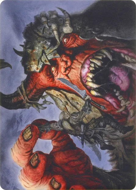 Ravenous Giant // Ravenous Giant, Magic card AMH1 37 — Modern Horizons Art Series set
