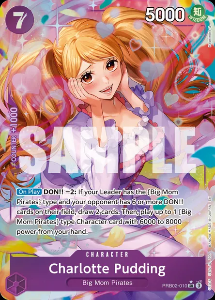 Charlotte Pudding, One Piece card PRB02-010 — ONE PIECE CARD THE BEST vol.2 set