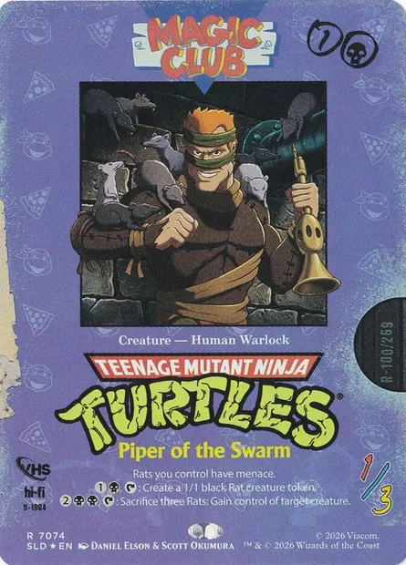 Piper of the Swarm, Magic card SLD 7074 — Secret Lair Drop set