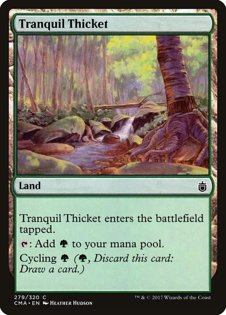 Tranquil Thicket, Magic card CMA 279 — Commander Anthology set