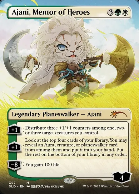 Ajani, Mentor of Heroes, Magic card SLD 397 — Secret Lair Drop set