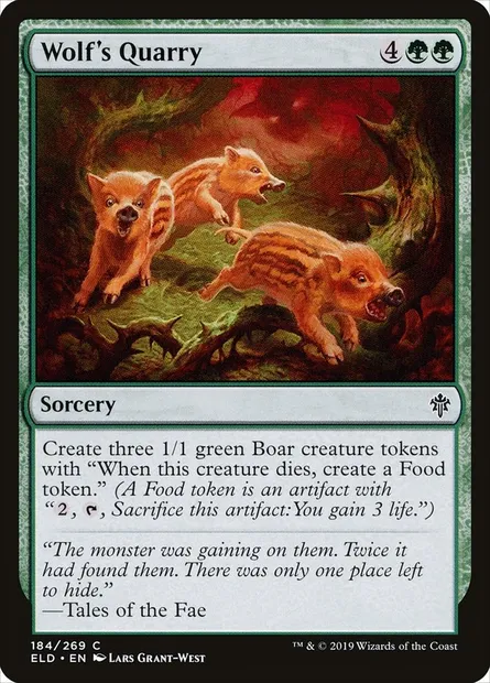 Wolf's Quarry, Magic card ELD 184 — Throne of Eldraine set