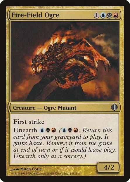 Fire-Field Ogre, Magic card ALA 168 — Shards of Alara set