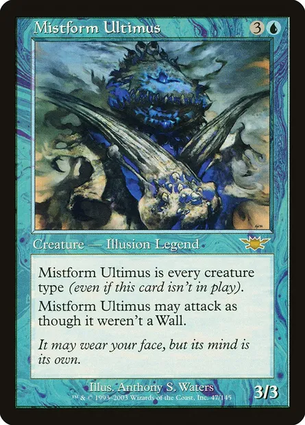 Mistform Ultimus, Magic card LGN 47 — Legions set