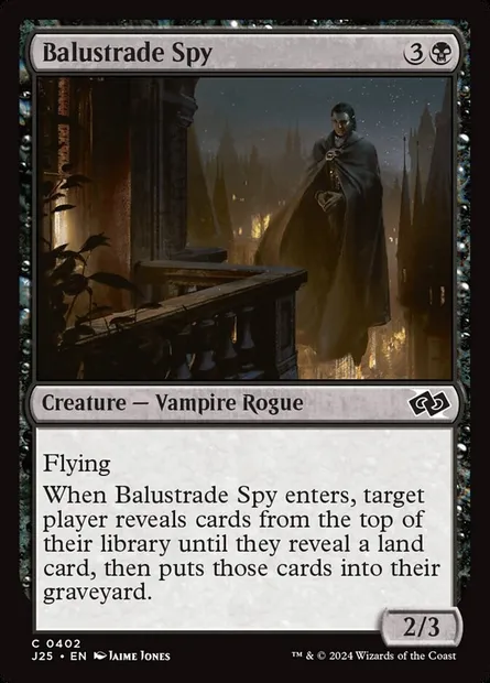Balustrade Spy, Magic card J25 402 — Foundations Jumpstart set