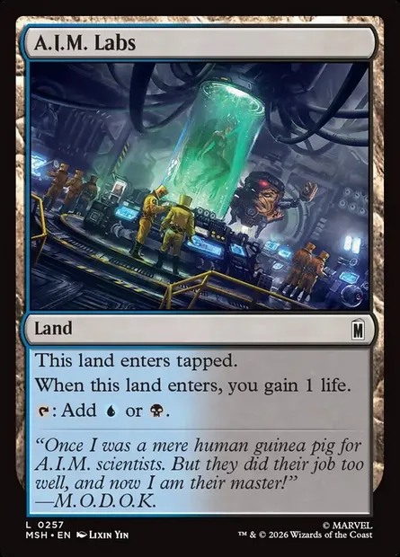 A.I.M. Labs, Magic card MSH 257 — Marvel Super Heroes set