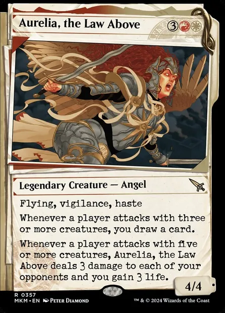 Aurelia, the Law Above, Magic card MKM 357 — Murders at Karlov Manor set