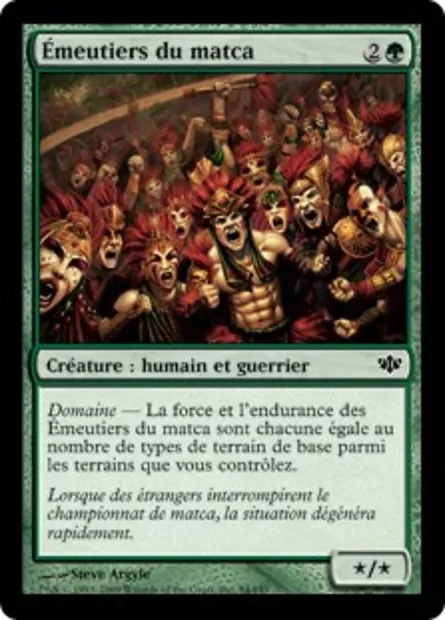 Émeutiers du matca, carte Magic CON 84 — extension Conflux