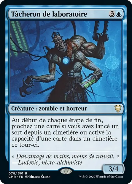 Tâcheron de laboratoire, carte Magic CMR 78 — extension Commander Legends