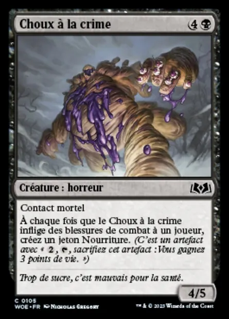 Choux à la crime, carte Magic WOE 105 — extension Wilds of Eldraine