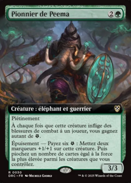 Pionnier de Peema, carte Magic DRC 30 — extension Aetherdrift Commander