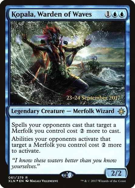 Kopala, gardien des vagues, carte Magic PXLN 61s — extension Ixalan Promos