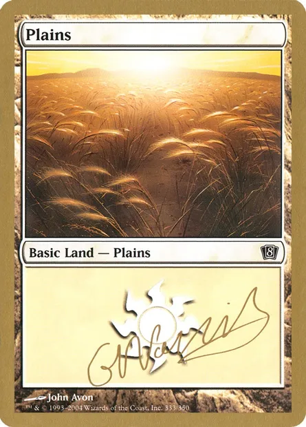 Plains, Magic card WC04 gn333 — World Championship Decks 2004 set