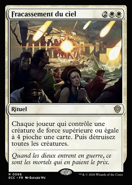 Fracassement du ciel, carte Magic ECC 66 — extension Lorwyn Eclipsed Commander
