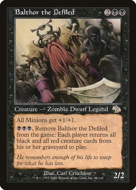 Balthor the Defiled, Magic card JUD 61 — Judgment set