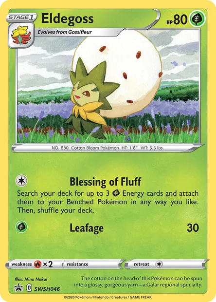 Eldegoss, Pokémon card SWSH 046 — SWSH Black Star Promos set
