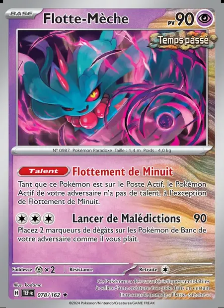 Flotte-Mèche, carte Pokémon TEF 078 — extension Forces Temporelles