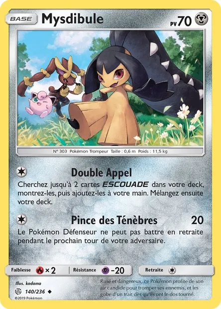 Mysdibule, carte Pokémon CEC 140 — extension Éclipse Cosmique