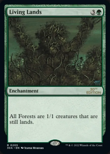 Living Lands, Magic card 30A 205 — 30th Anniversary Edition set