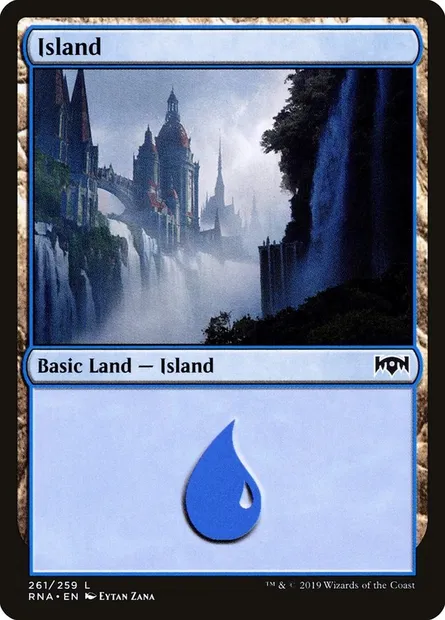 Island, Magic card RNA 261 — Ravnica Allegiance set