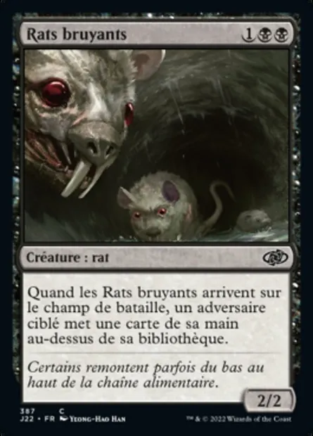 Rats bruyants, carte Magic J22 387 — extension Jumpstart 2022