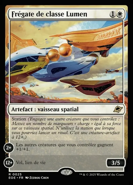 Frégate de classe Lumen, carte Magic EOE 25 — extension Edge of Eternities